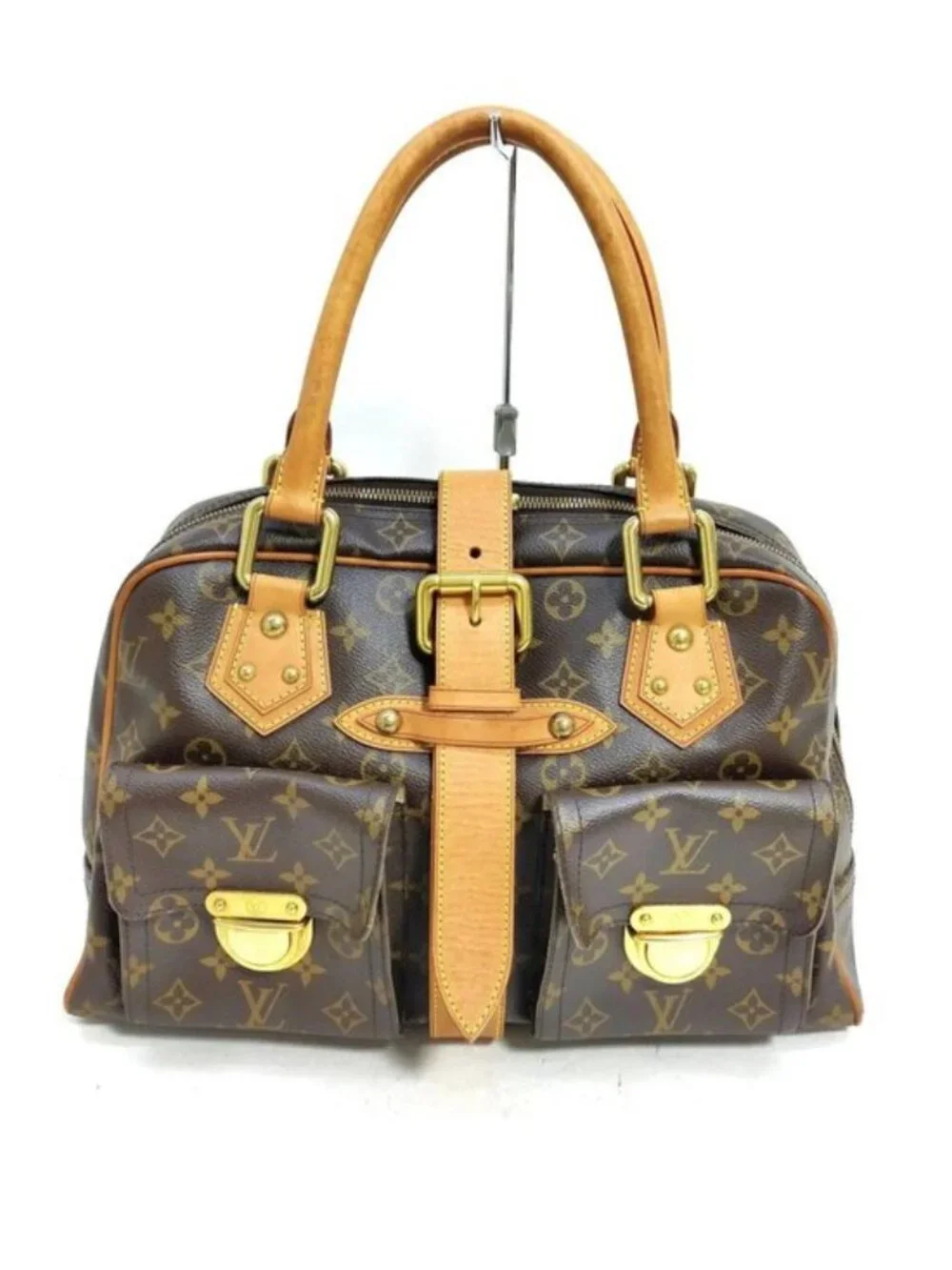 Authentic Louis Vuitton Manhattan GM Monogram Satchel Bag